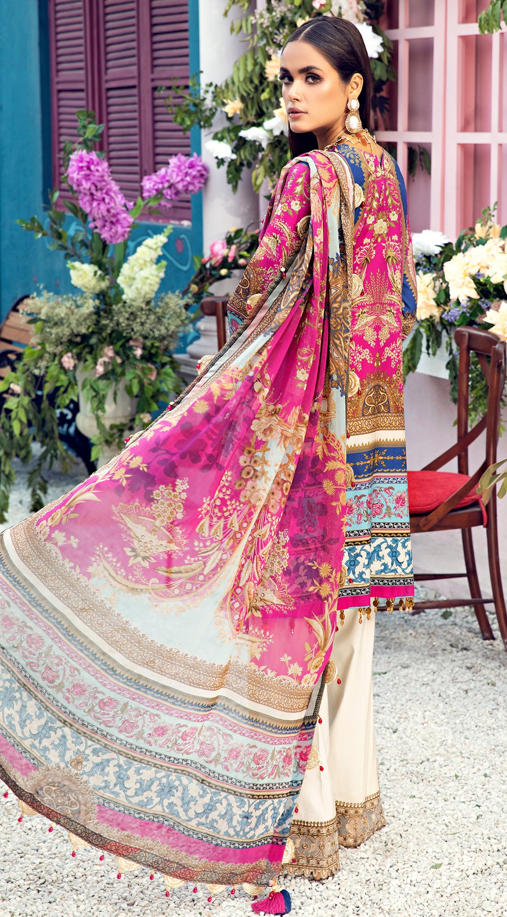 Viva by Anaya Unstitched Embroidered Lawn Collection'2021-VL-07-A-Lilly
