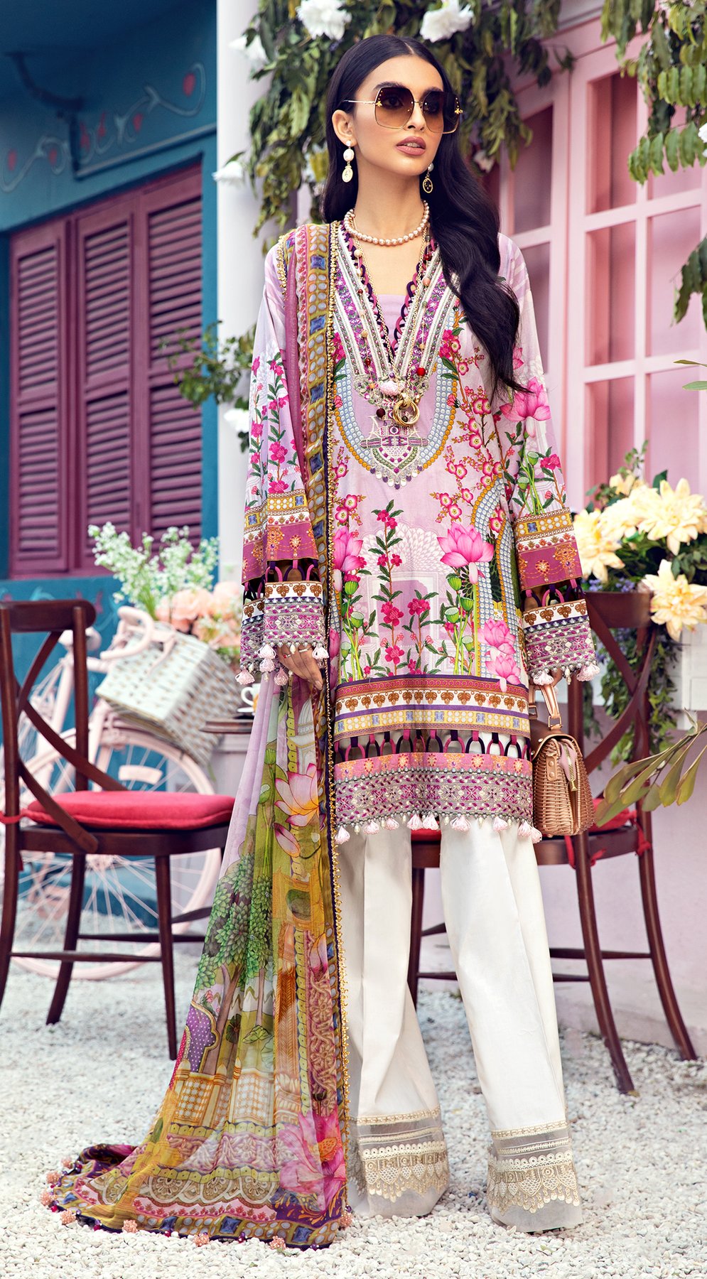 Viva by Anaya Unstitched Embroidered Lawn Collection'2021-VL-08-B-Leena