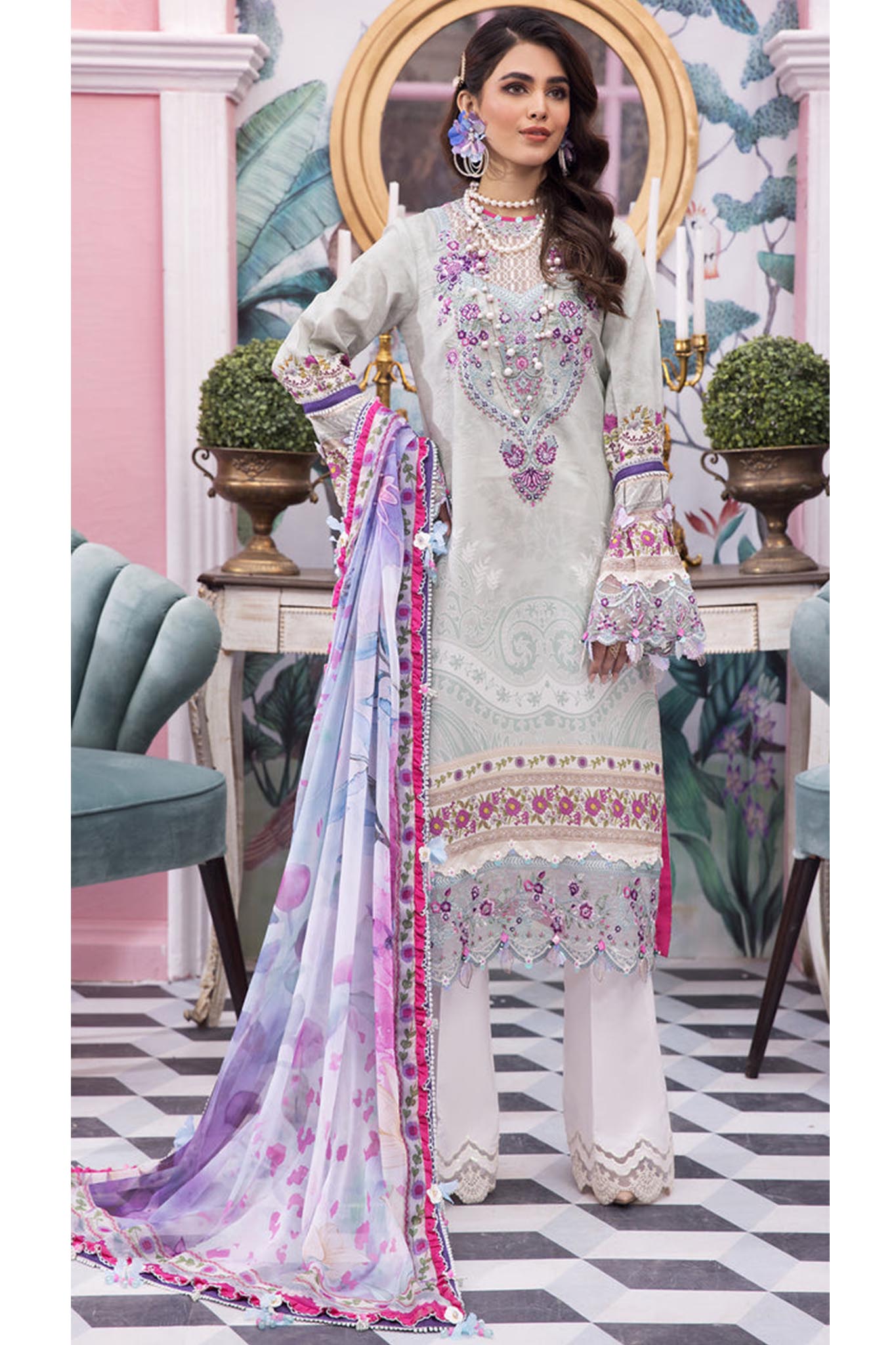 Viva by Anaya Unstitched 3 Piece Luxury Lawn Collection'2022-VL22-17