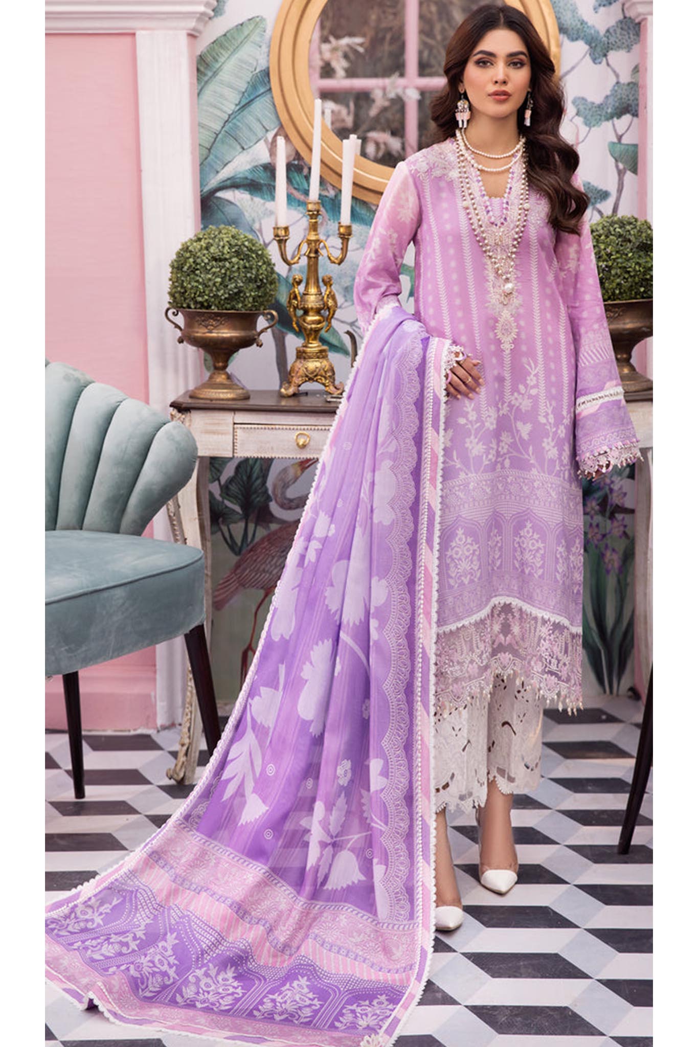Viva by Anaya Unstitched 3 Piece Luxury Lawn Collection'2022-VL22-19
