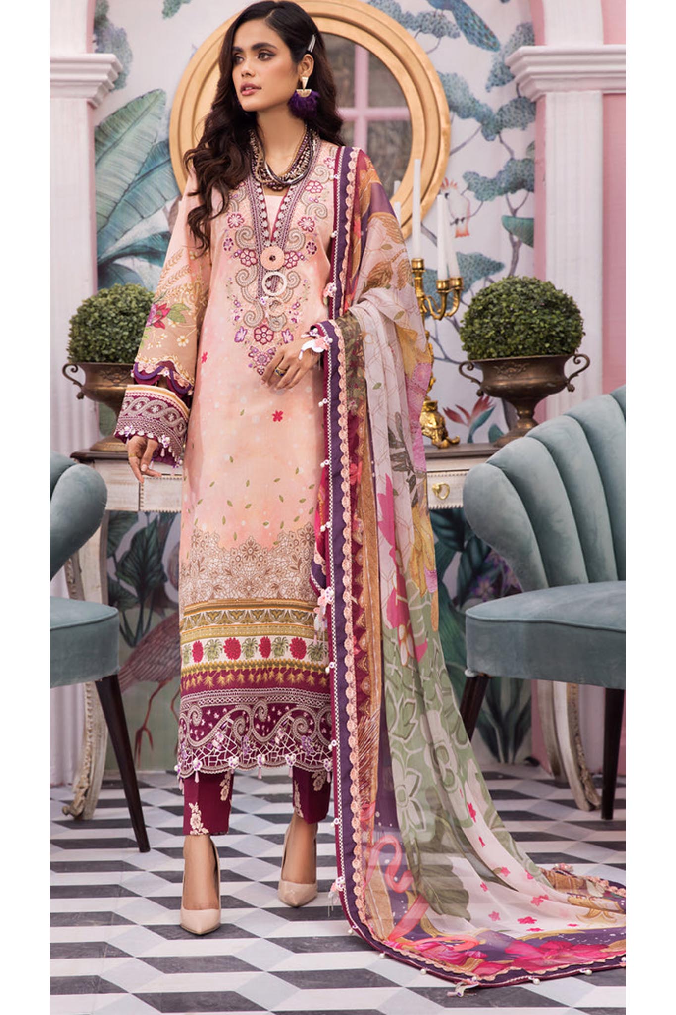 Viva by Anaya Unstitched 3 Piece Luxury Lawn Collection'2022-VL22-20