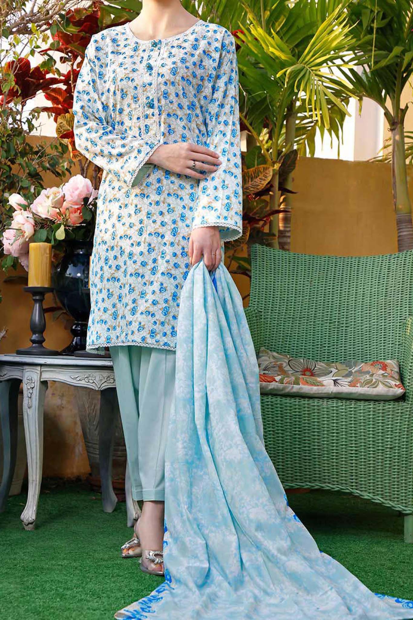 Amna Khadija Unstitched Wrinkle Free Prints Vol-07 Collection’2022-WPF-1043-A