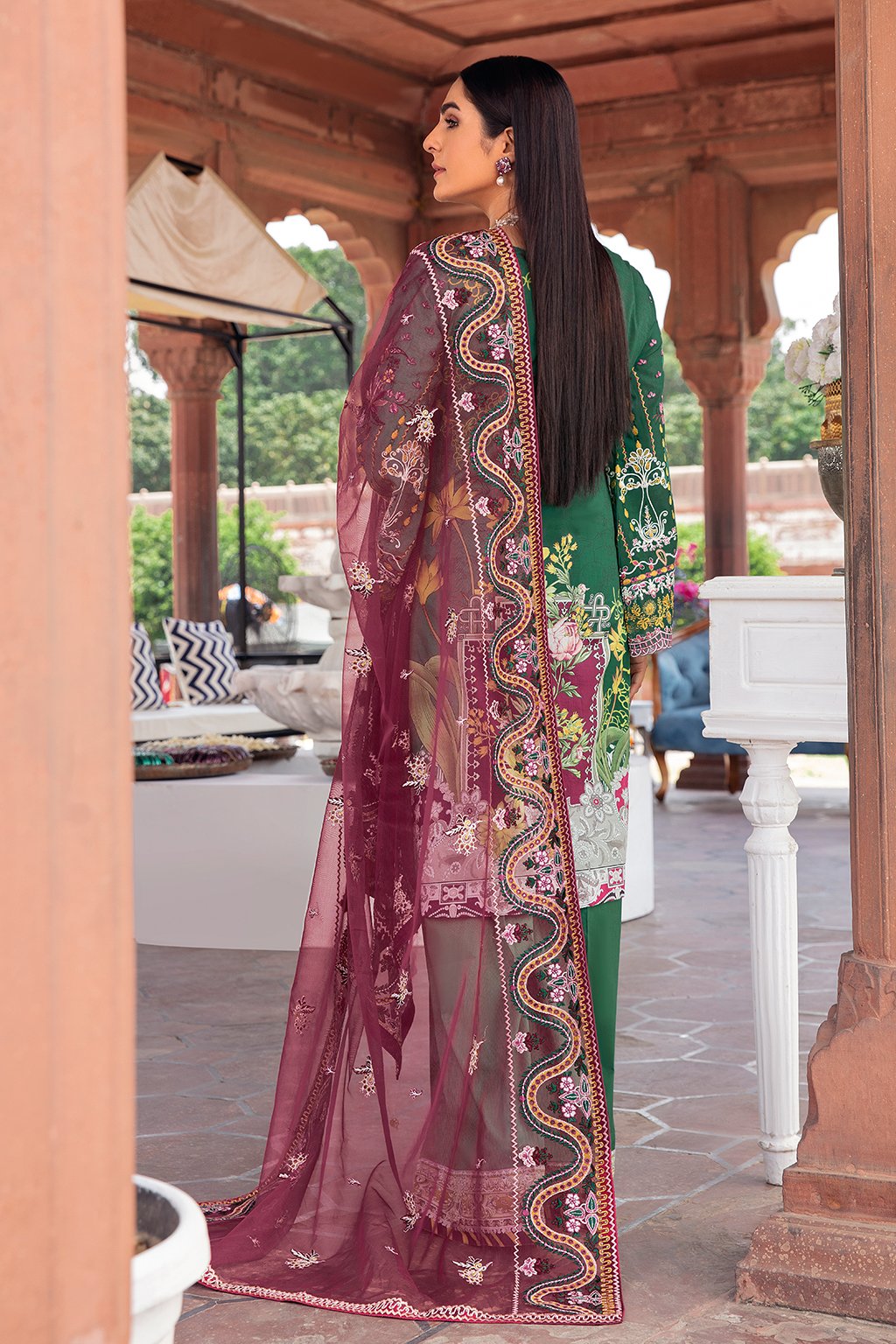 Andaaz By Ramsha Unstitched 3 Piece Luxury Lawn Vol-01 Collection'2021-Z-103