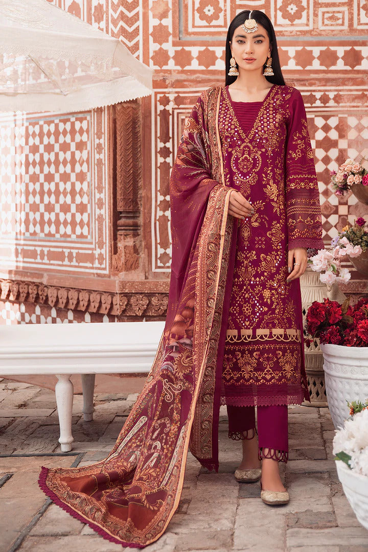 Andaaz by Ramsha Unstitched 3 Piece Luxury Lawn Vol-02 Collection'2022-Z-203