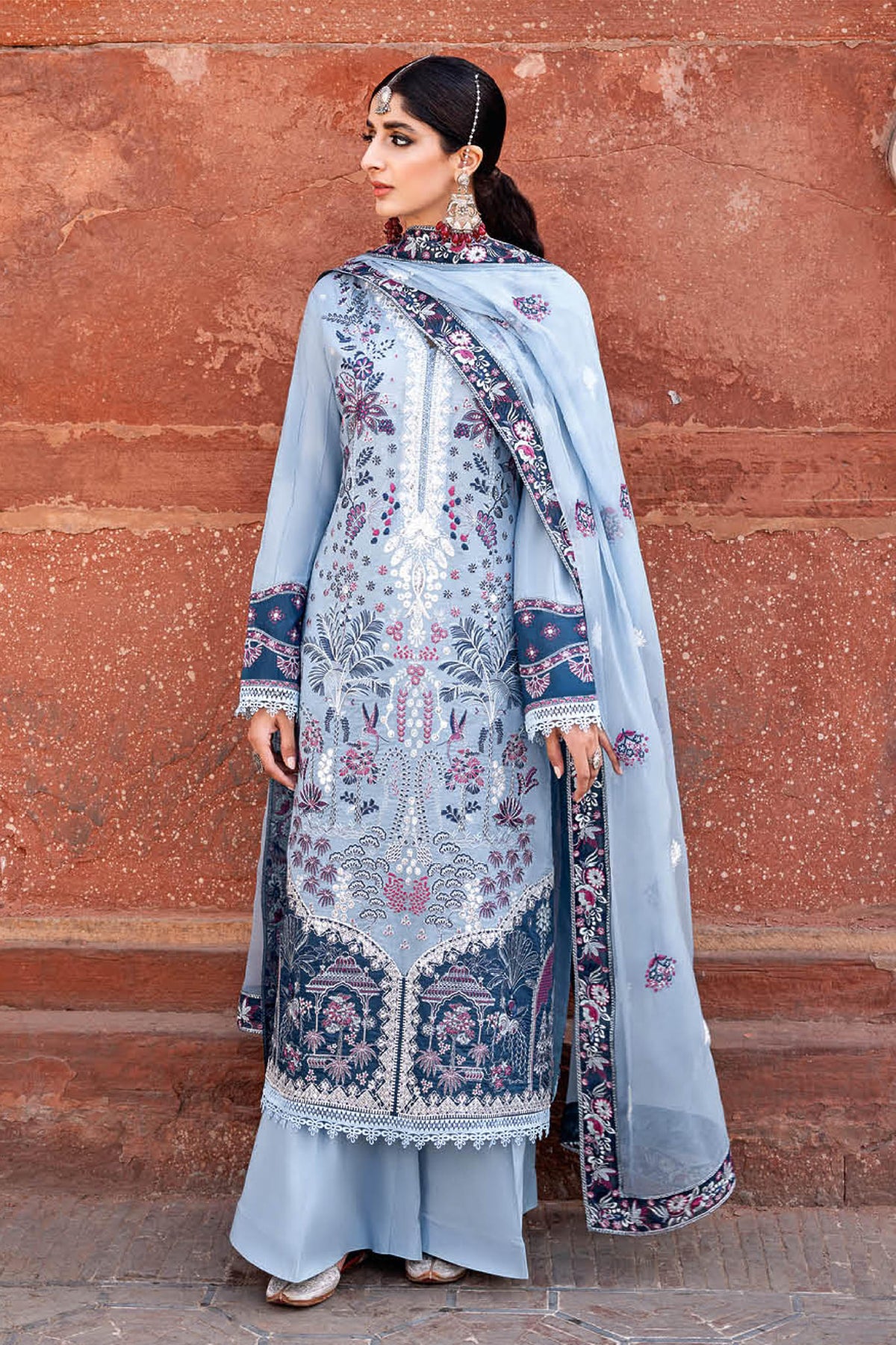 Andaaz by Ramsha Unstitched 3 Piece Luxury Lawn Vol-05 Collection'2023-Z-503