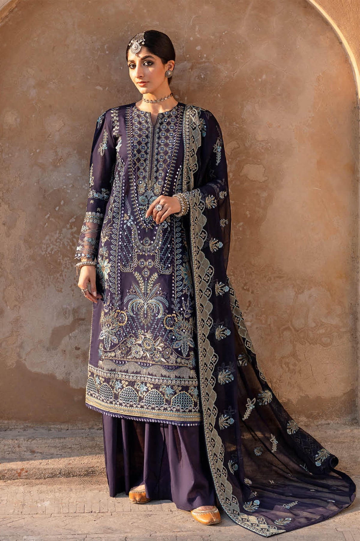 Andaaz by Ramsha Unstitched 3 Piece Luxury Lawn Vol-05 Collection'2023-Z-504