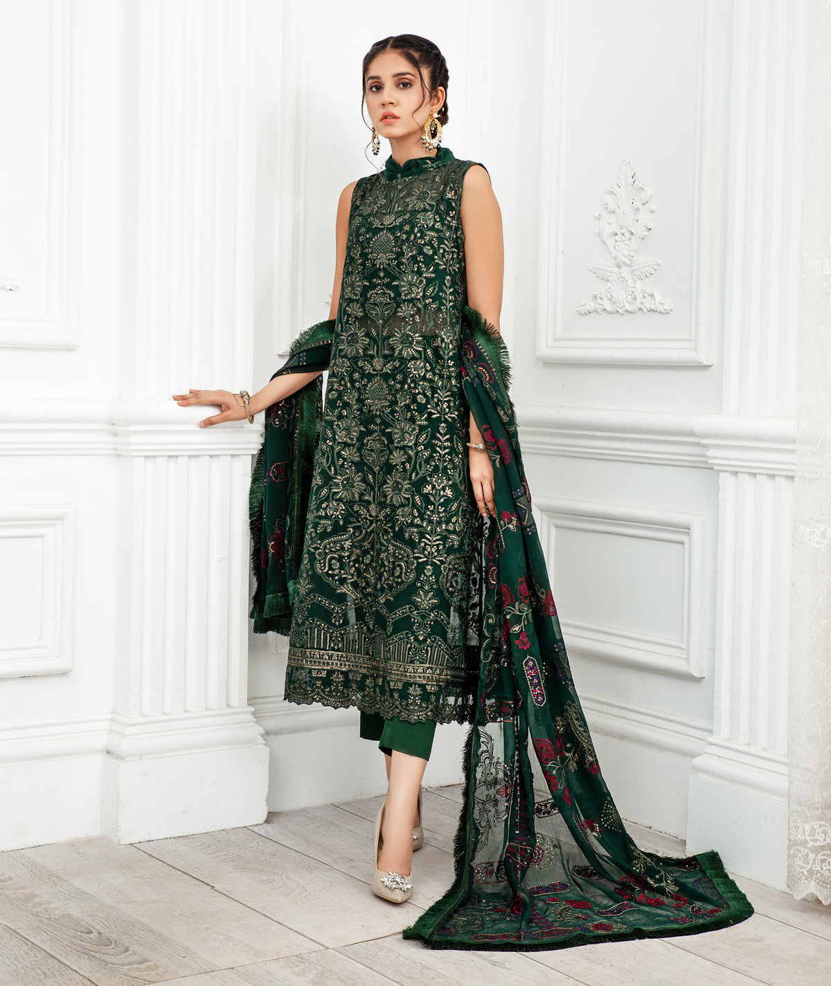 Dastoor by Zarif Unstitched 3 Piece Chiffon Collection’2021-ZD-01-Ayrah