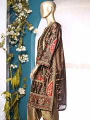 Bin Saeed Embroidered Tunic Silk Stitched Kurti Vol-21 Collection’2021-ZEFS-8011-Mehndi