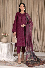 Zarif Unstitched 3 Piece Embroidered Eid Lawn Collection'2023-ZEL-01