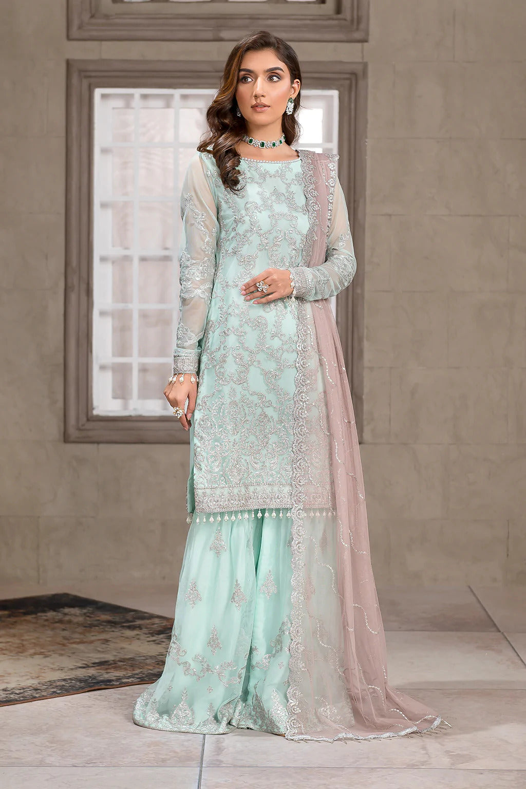 Falak by Zarif Unstitched 3 Piece Festive Formal Collection'2022-ZF-08-Claudia