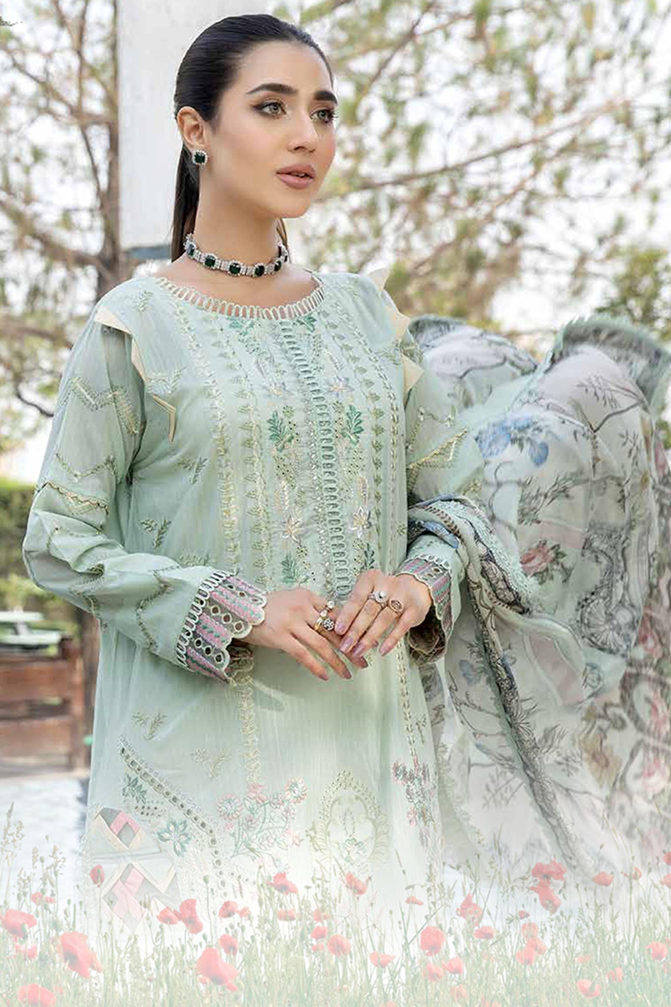 Zareen by Marjjan Unstitched 3 Piece Luxury Lawn Collection'2022-ZL-01