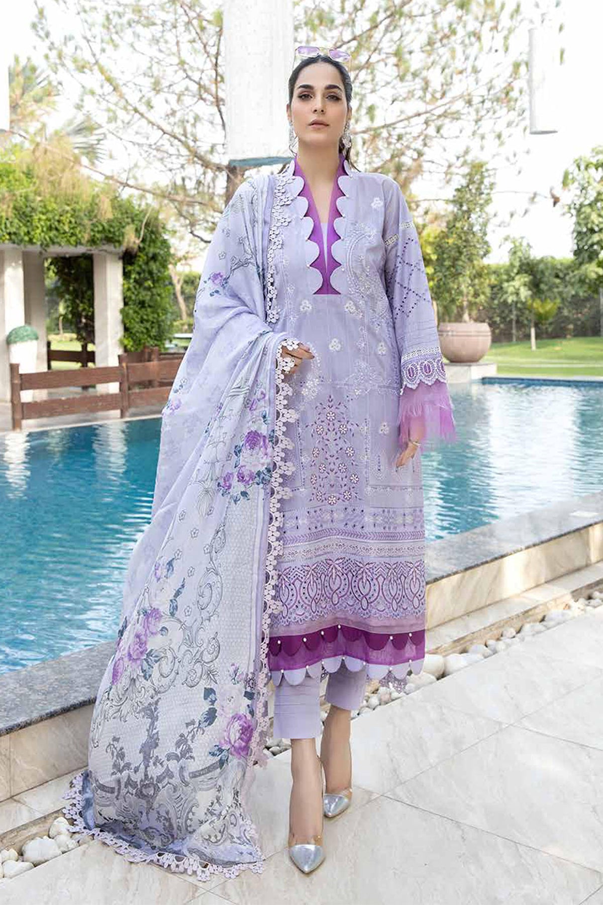 Zareen by Marjjan Unstitched 3 Piece Luxury Lawn Collection'2022-ZL-03