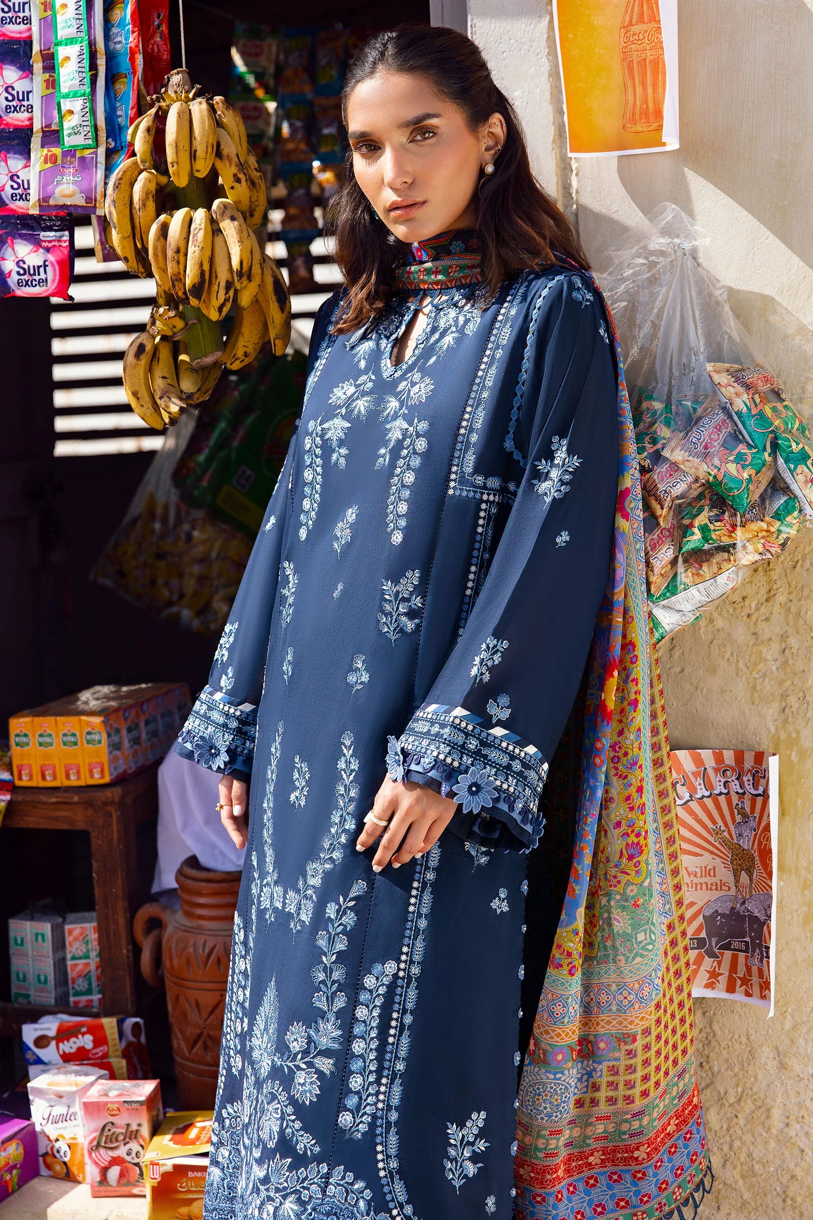 Zaha Unstitched 3 Piece Spring Summer Lawn Collection'2023-ZL23-10-A