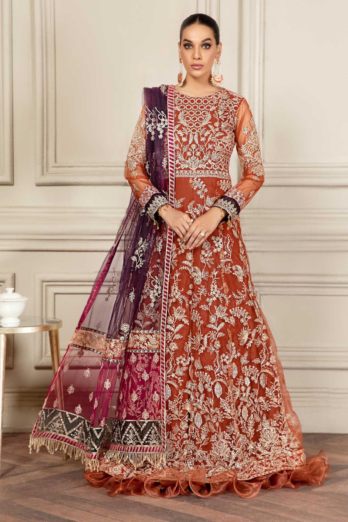 Mehroze by Zarif Unstitched 3 Piece Luxury Festive Formal Collection'2022-ZMF-02