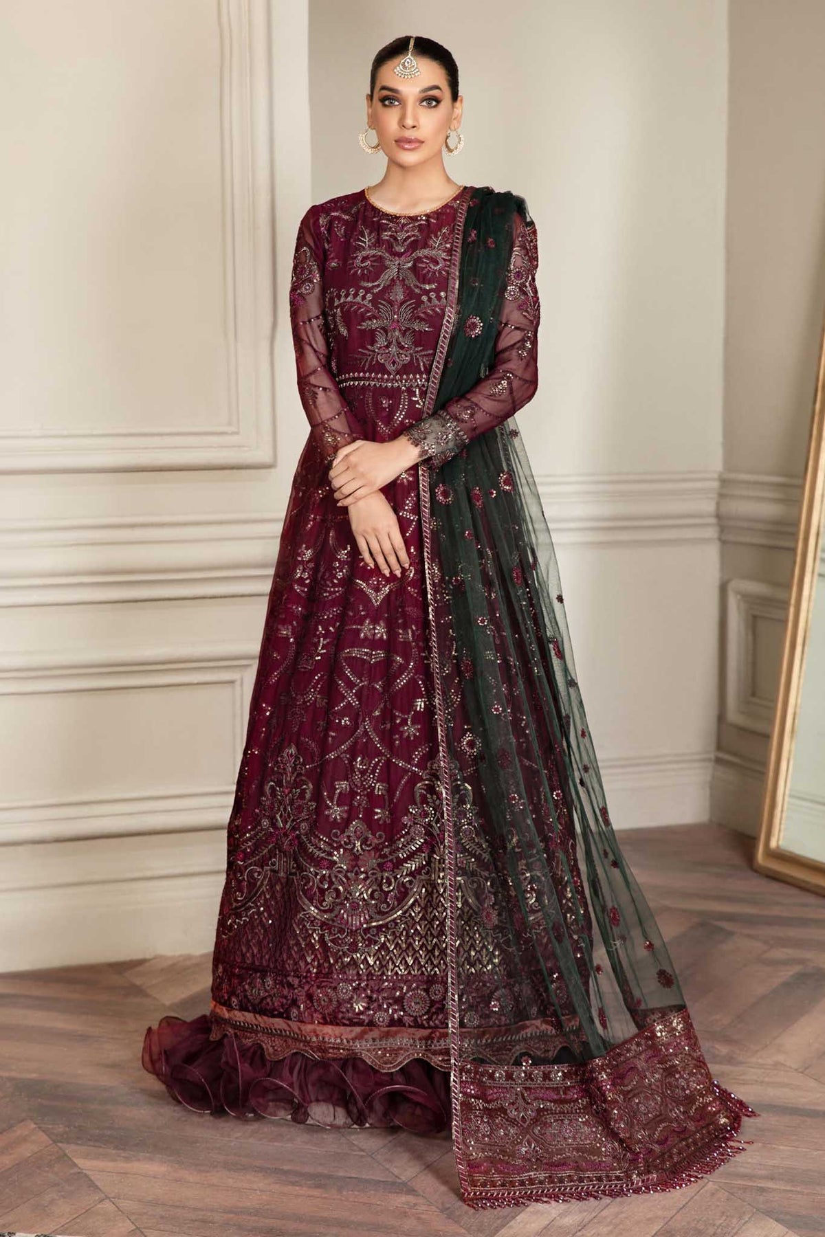 Mehroze by Zarif Unstitched 3 Piece Luxury Festive Formal Collection'2022-ZMF-06