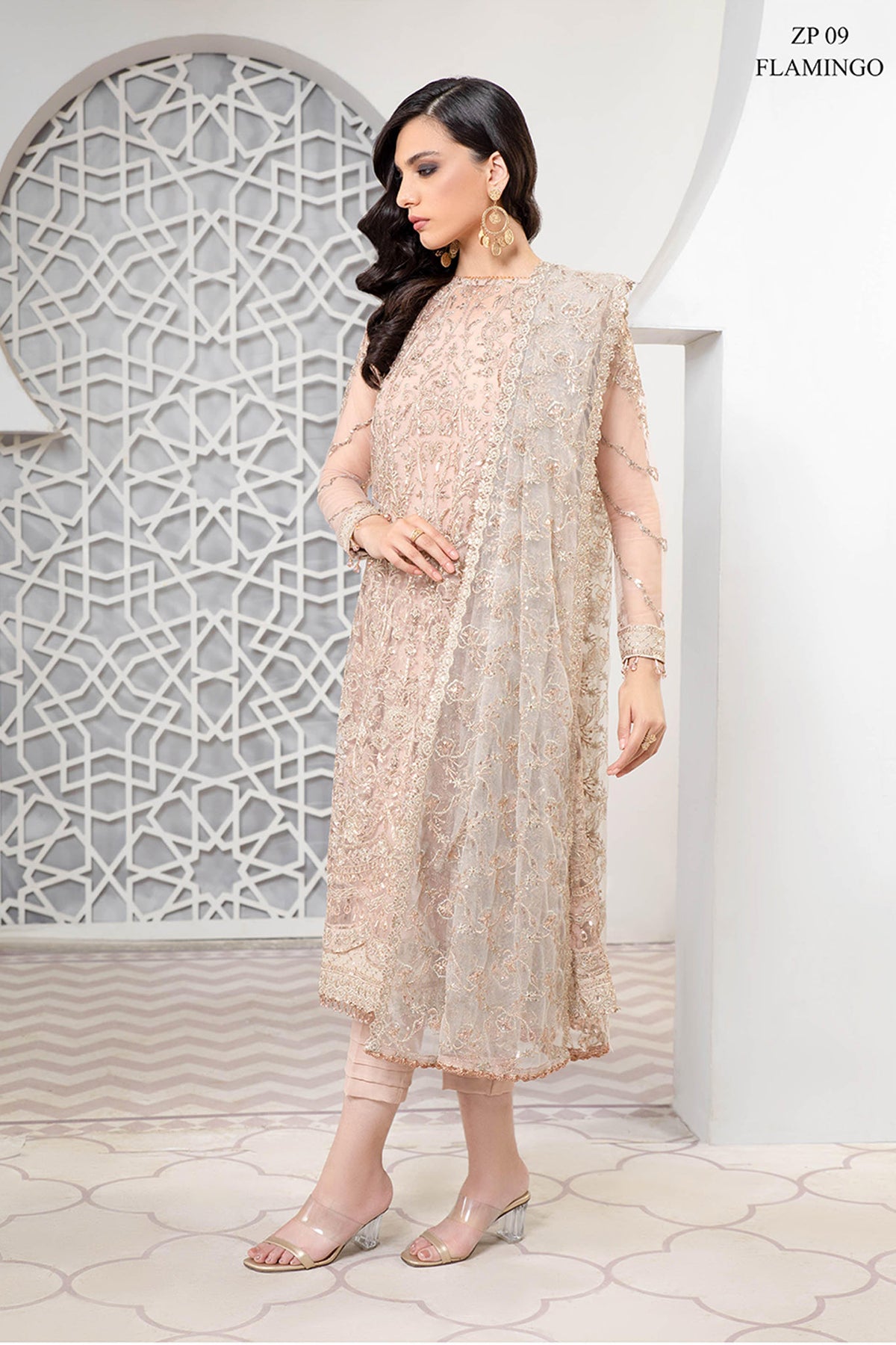 Preesia by Zarif Unstitched 3 Piece Luxury Formal Wear Collection'2022-ZP-09