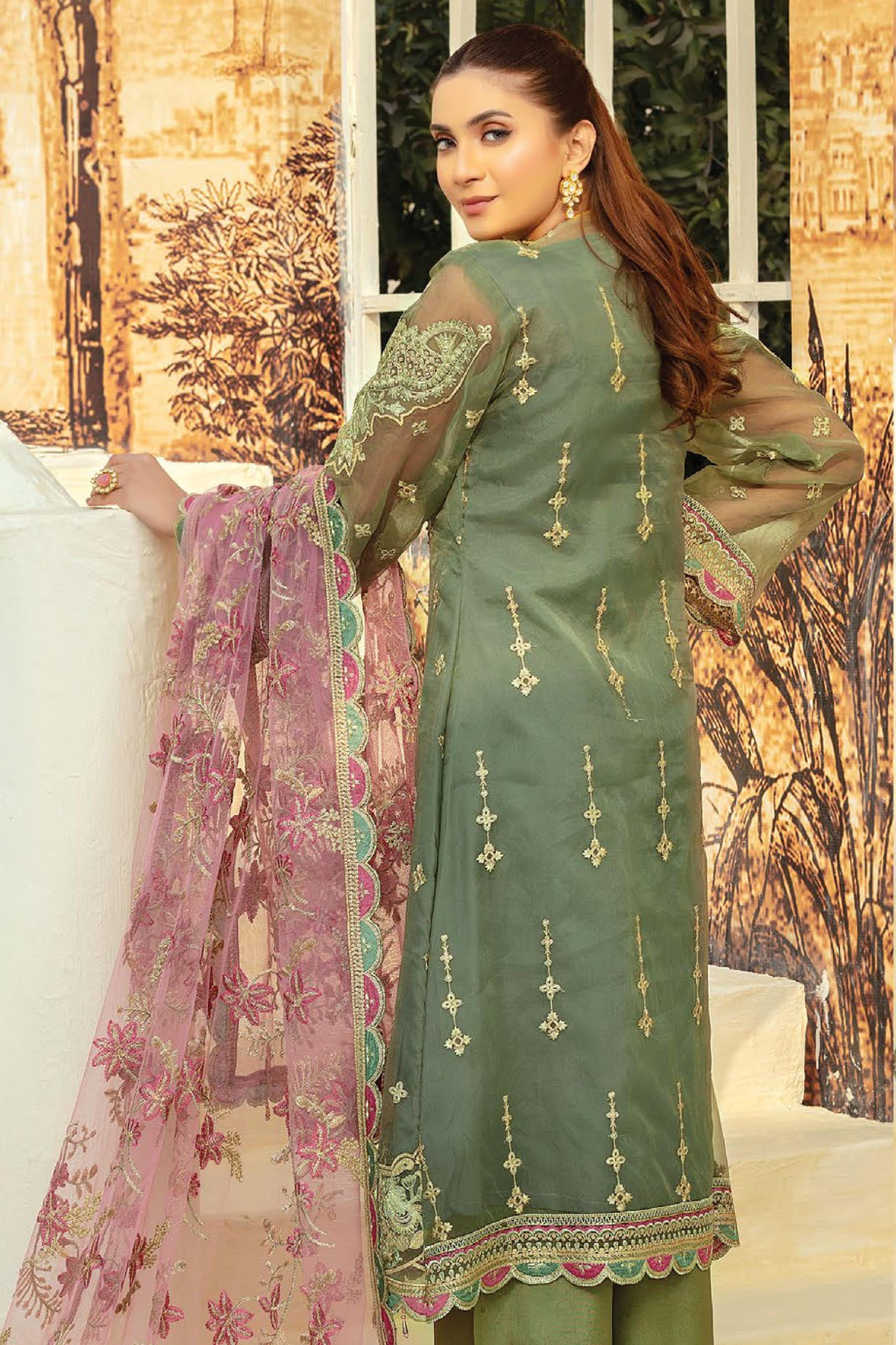 Zartasha by Mah e Rooh Semi Stitched 3 Piece Luxury Chiffon Collection'2023-ZT-3606