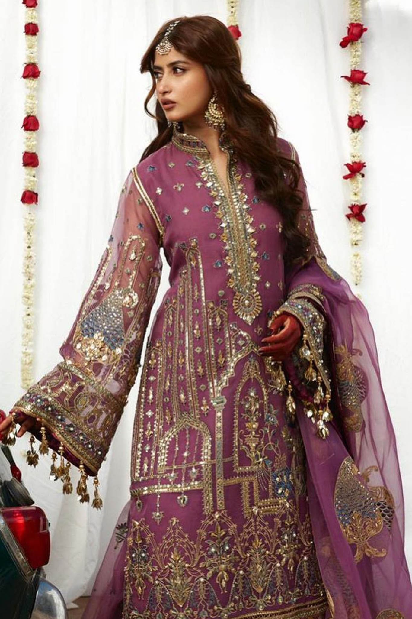 Sagar Kinaray Zarlish by MNR Unstitched 3 Piece Shaadi Collection'2023-ZWU23-23-Jigri